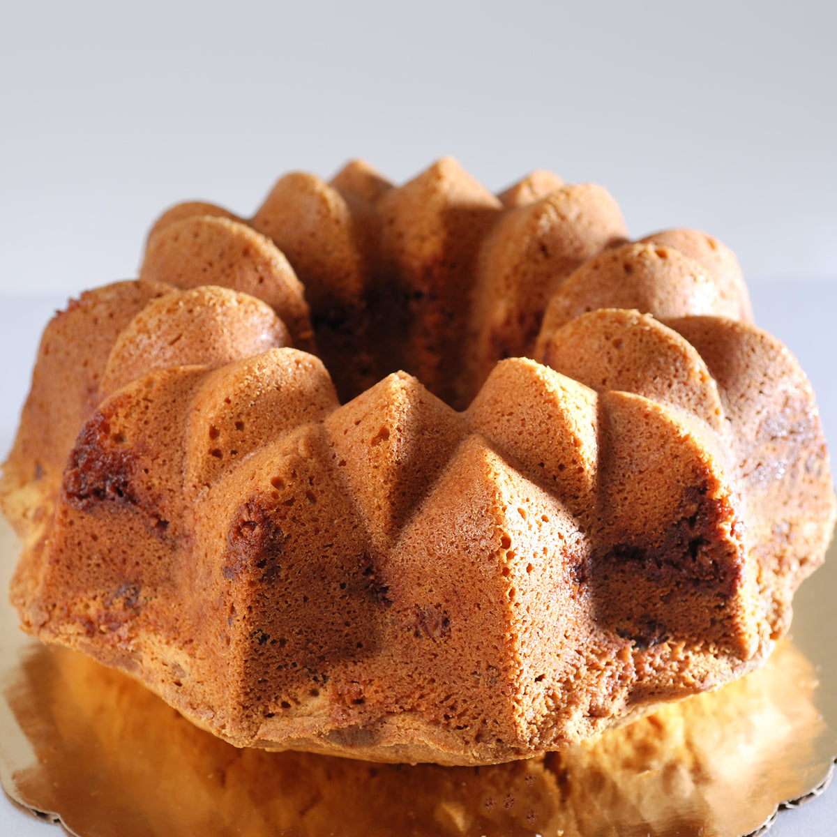 Heavy Speckled Cinnamon Brown & Cream Stoneware Bundt Cake Pan / Baker -  Ruby Lane