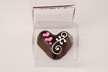 Load image into Gallery viewer, Fudge Chocolate Brownie Hearts Decorated
