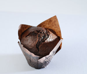 vegan gourmet chocolate muffin