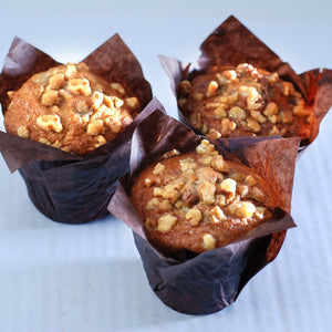 banana walnut gourmet muffins