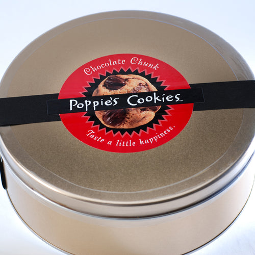 gourmet crispy butter cookie gift tin 4 - 8 oz bags 32oz's