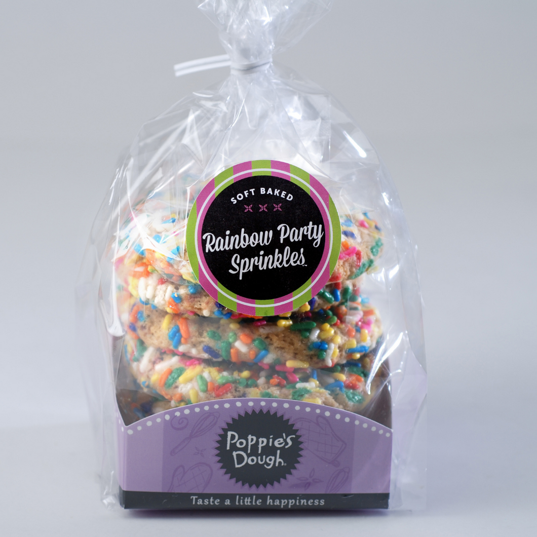 rainbow party sprinkle fresh baked cookies