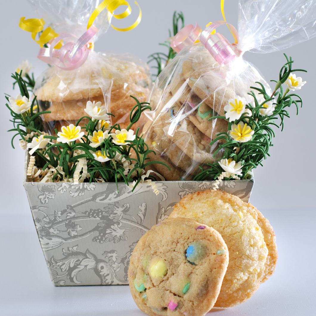 Spring Cookie Sampler Basket (14 Pieces)