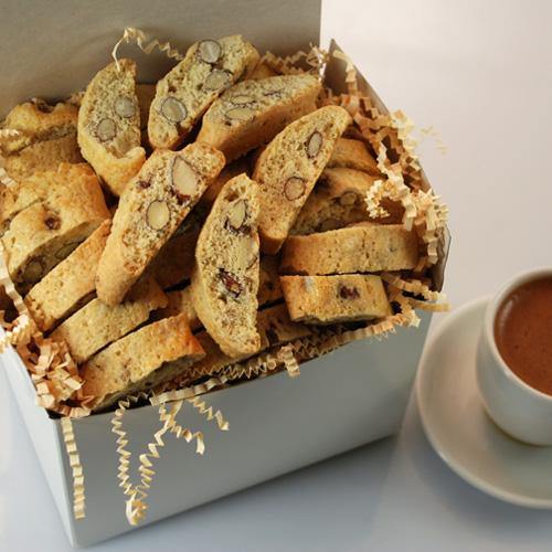 rustic almond biscotti 16 oz in gift box