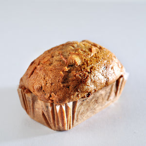 carrot cake raisin walnut mini loaf
