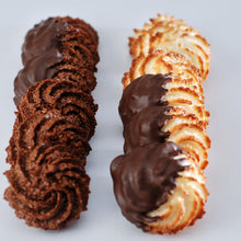 Load image into Gallery viewer, chocolate and vanilla coconut macaroons
