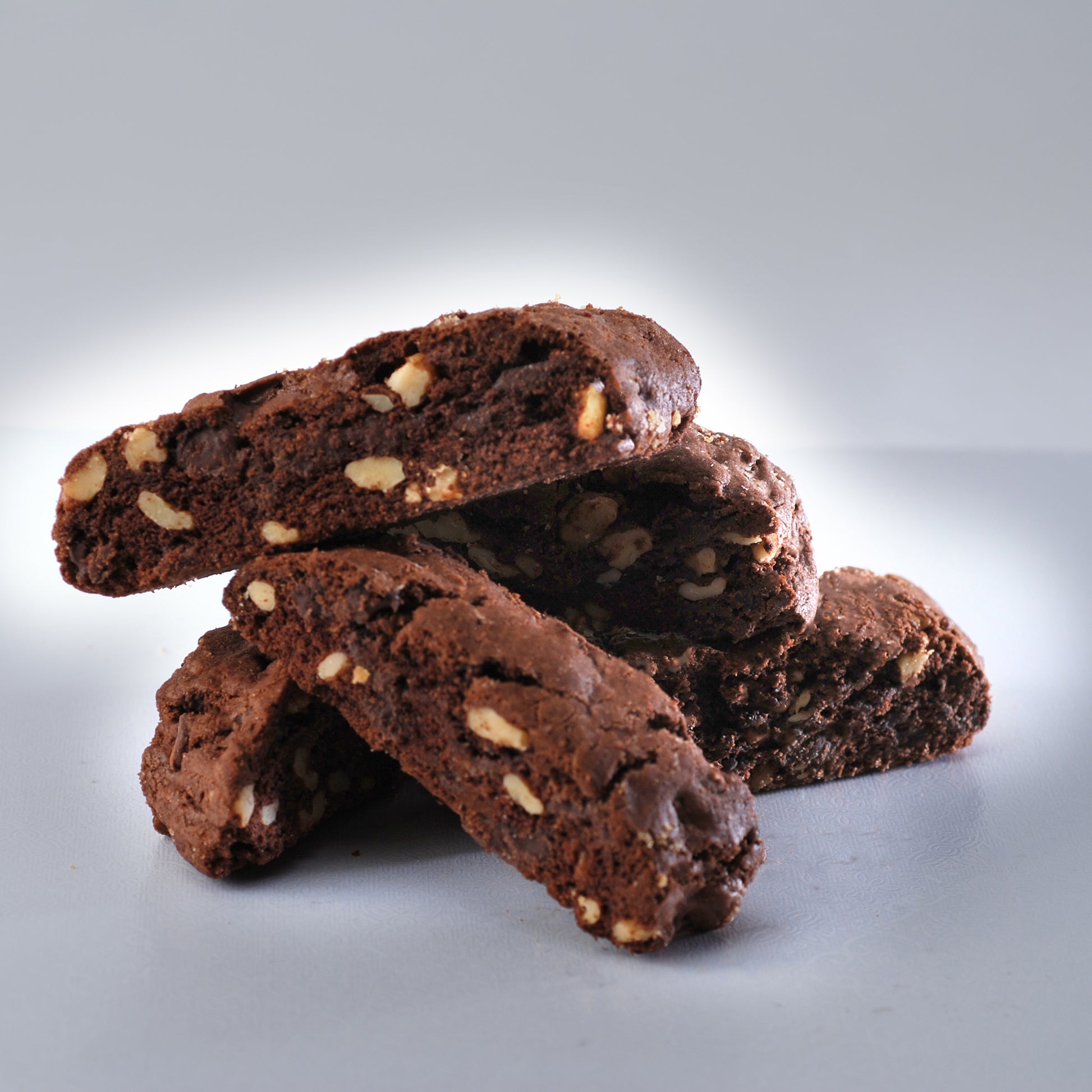 double chocolate walnut biscotti 
