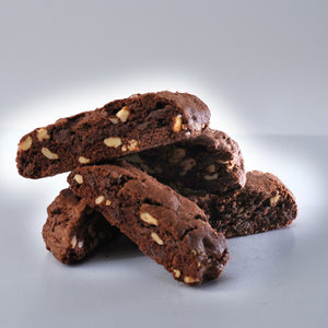 double chocolate walnut biscotti 