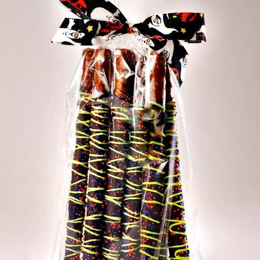 Halloween Chocolate Dipped Pretzel Gift Box 8 pieces