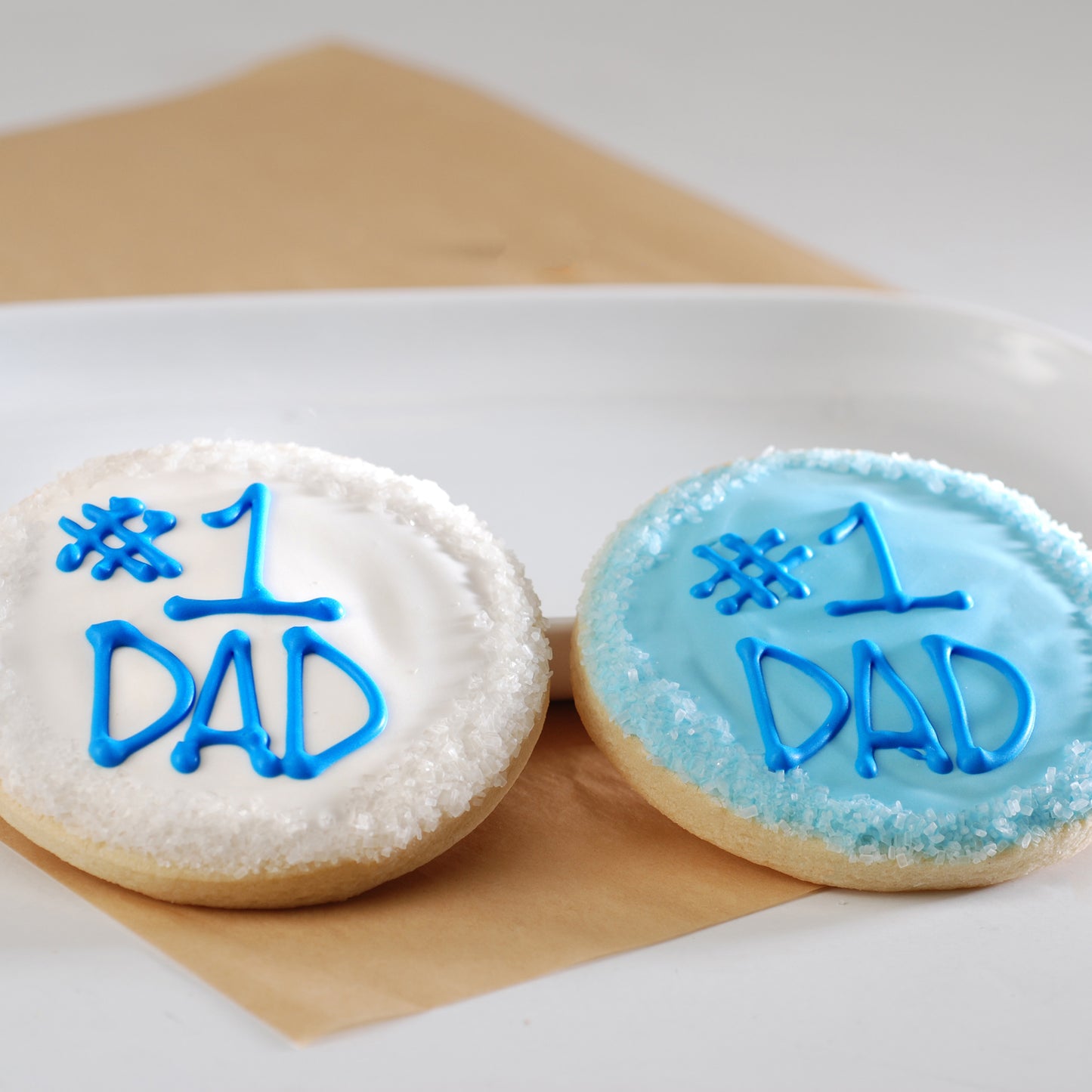 number one dad father's day cookies