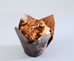 gluten-free banana walnut muffin