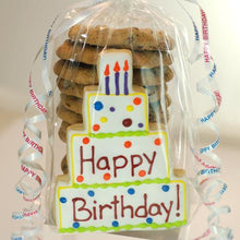 Load image into Gallery viewer, happy birthday cake cookie with chocolate chip cookies
