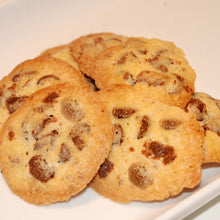 Load image into Gallery viewer, crispy mini milk chocolate lace pecan cookies
