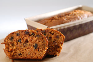 gourmet carrot cake raisin walnut loaf