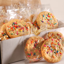 Load image into Gallery viewer, rainbow party sprinkle cookie
