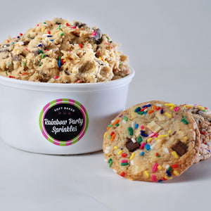 rainbow party sprinkle cookie dough 