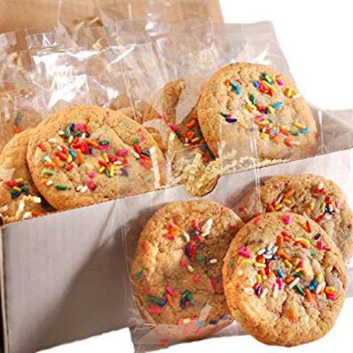 rainbow party sprinkle cookie twelve individually wrapped