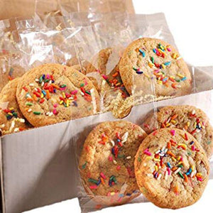 rainbow party sprinkle cookie twelve individually wrapped