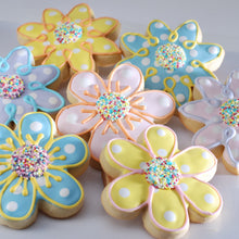Load image into Gallery viewer, Spring Flower Cut-Out Cookies | Mother&#39;s Day Celebration Cookie Basket
