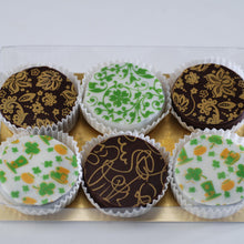 Load image into Gallery viewer, 6 pack St Patrick&#39;s Day gourmet cookies
