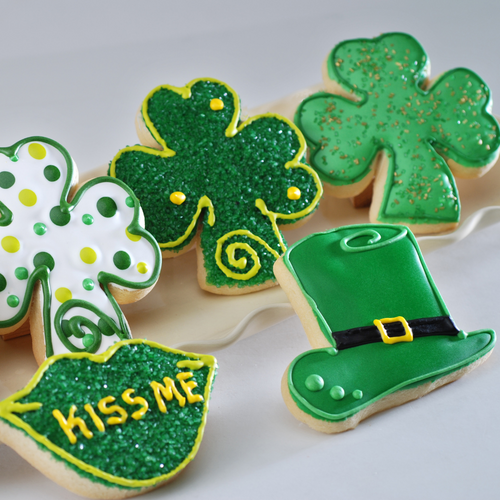 Poppie's Dough St. Patrick's Day Gifts Delivered Nationwide, Fresh Baked in Chicago, Shamrock Cookies, Leprechaun Cookies, St. Patrick's Day Gift Baskets, St. Pattys day gift