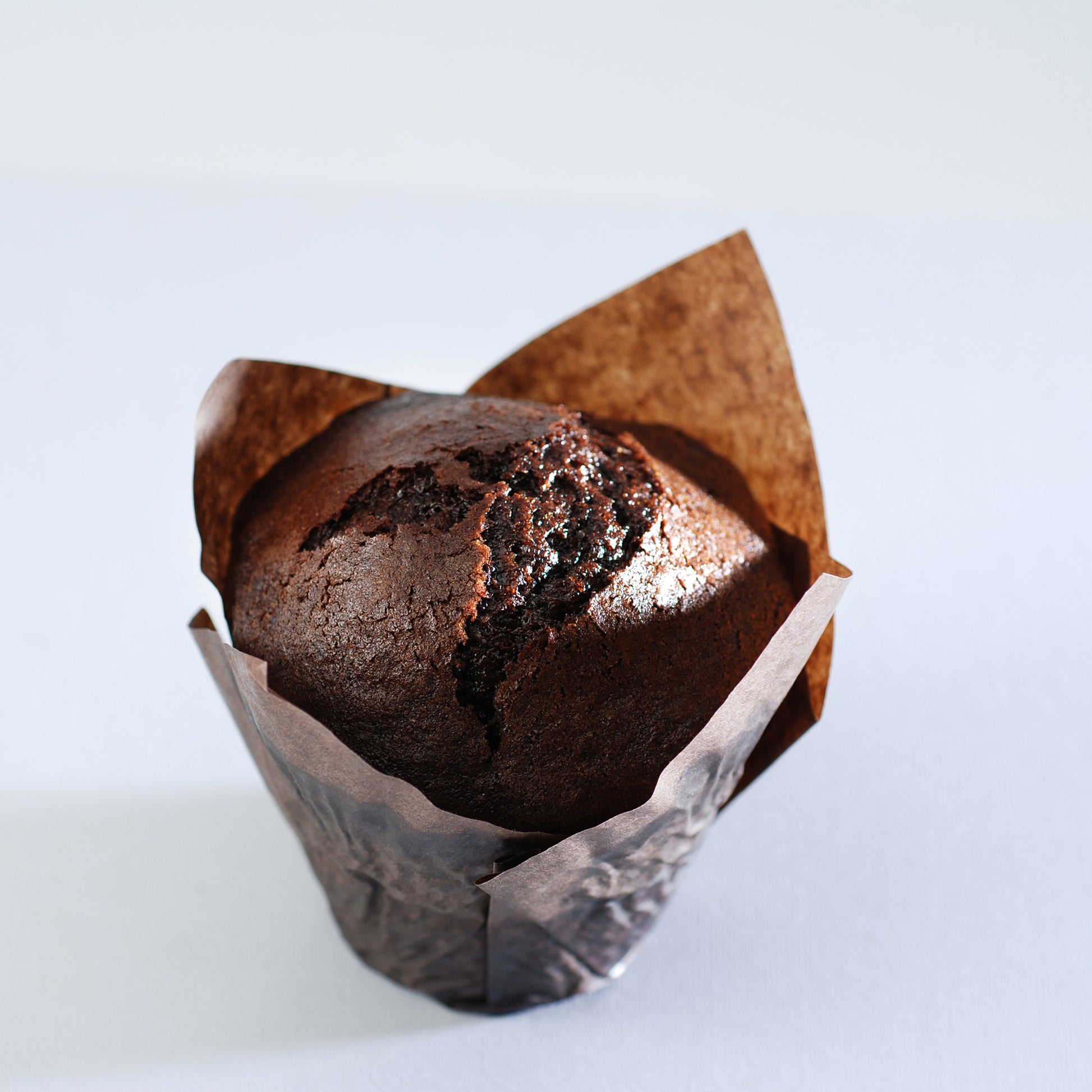 vegan gourmet chocolate muffin