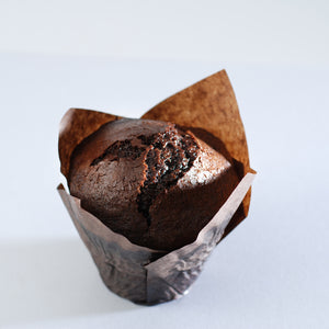 vegan gourmet chocolate muffin